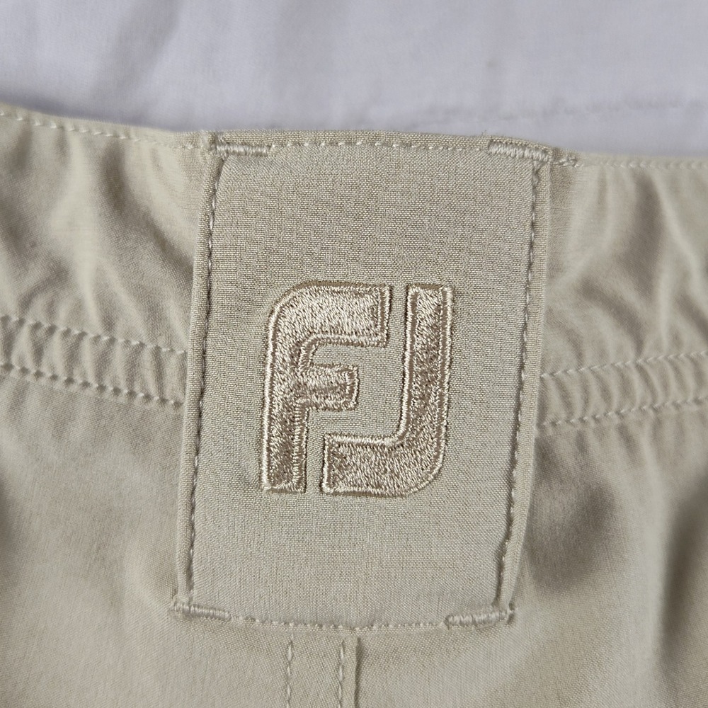 FootJoy Golf Shorts Performance Lightweight Beige Flat Front Mens Size 40 - Picture 17 of 17